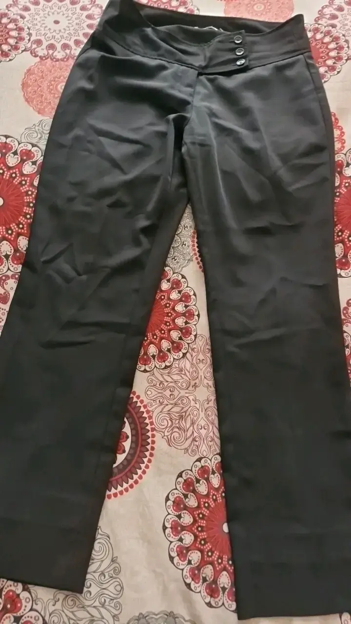Pantalones de vestir negros para mujer