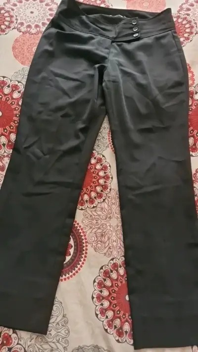 Pantalones de vestir negros para mujer - miniatura 1