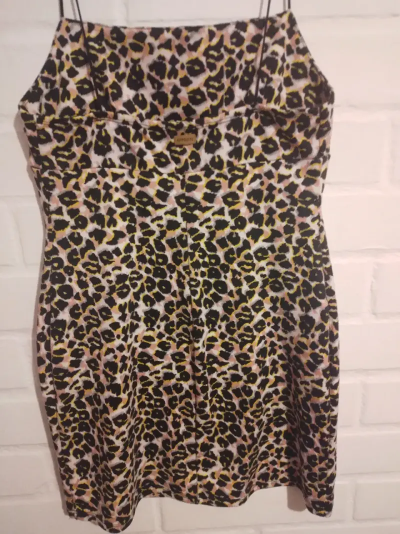 Vestido corto estampado animal print Opposite - 1