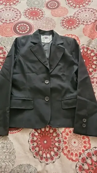 Blazer negro elegante para mujer talla 42 - miniatura 2
