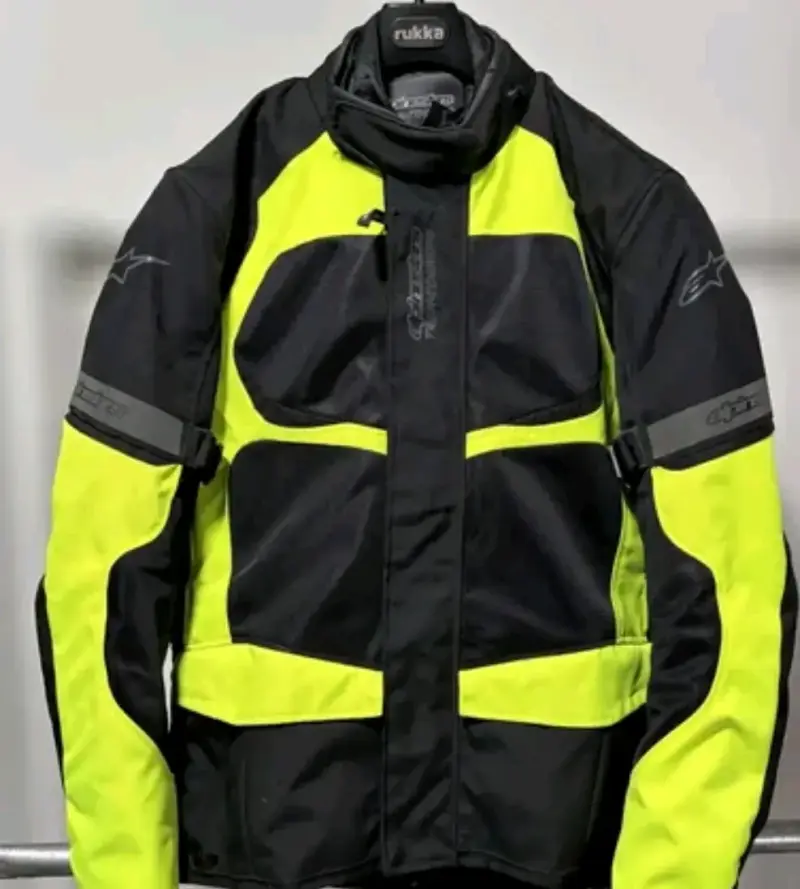 Chaqueta de moto Alpinestars negra y amarilla - 1