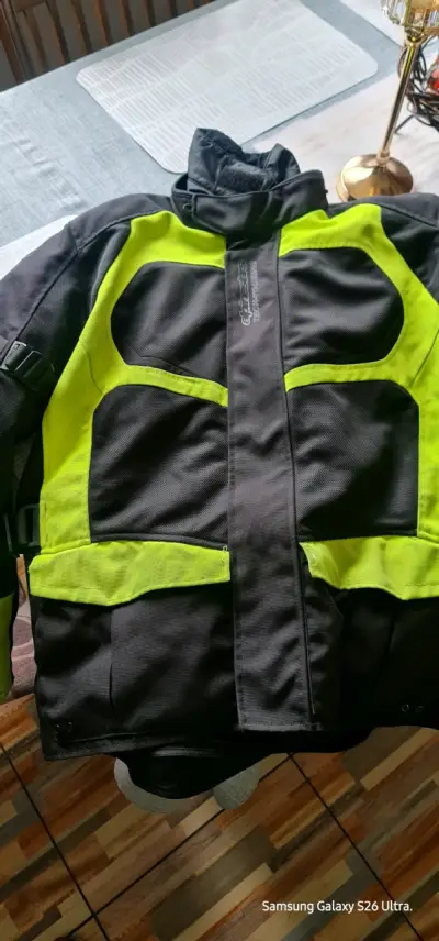 Chaqueta de moto Alpinestars negra y amarilla - miniatura 2