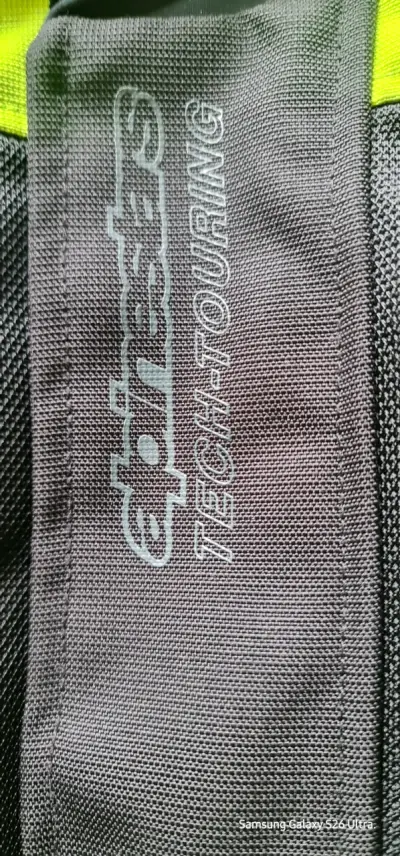 Chaqueta de moto Alpinestars negra y amarilla - miniatura 3