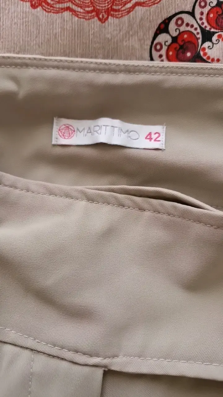Pantalones de vestir beige para mujer - 2