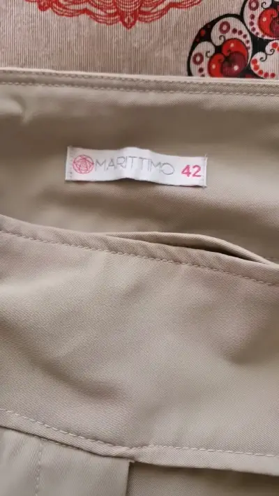 Pantalones de vestir beige para mujer - miniatura 2