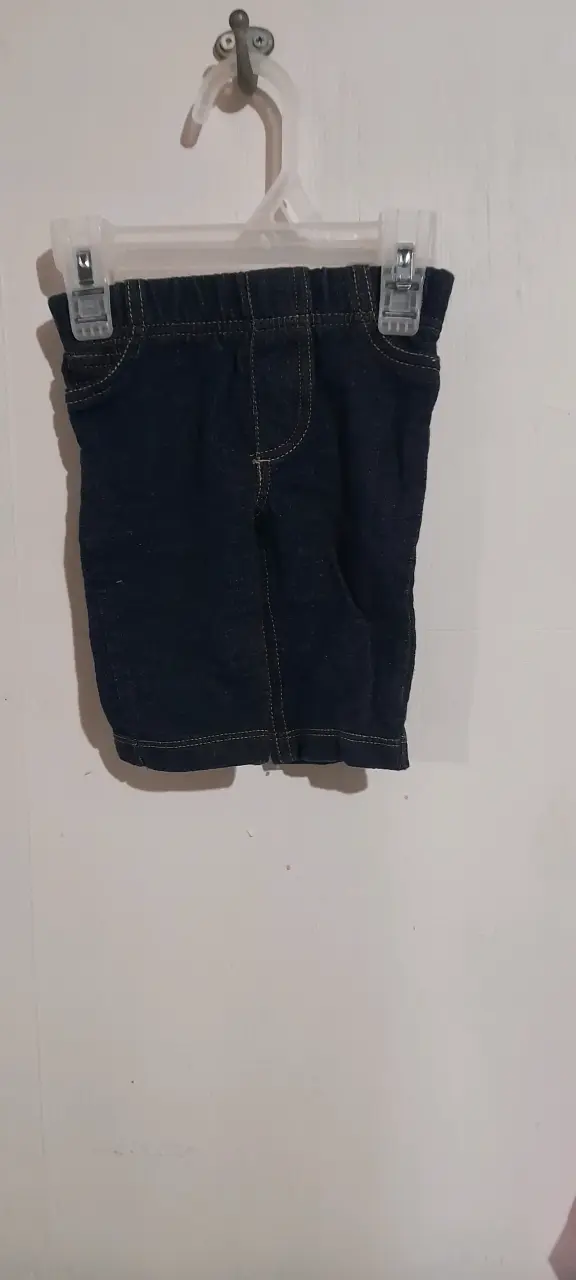 Conjunto de bebé azul a rayas con pantalones - 3