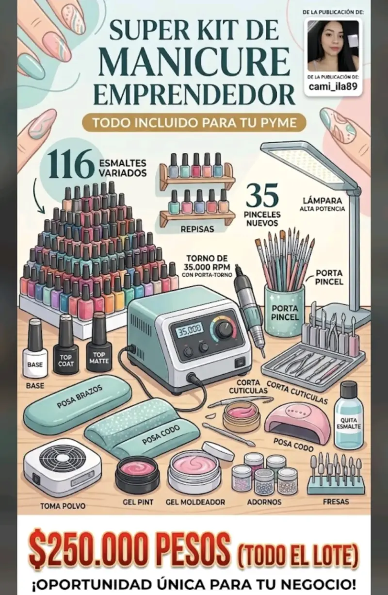 Kit completo de manicure para emprendedores - 1