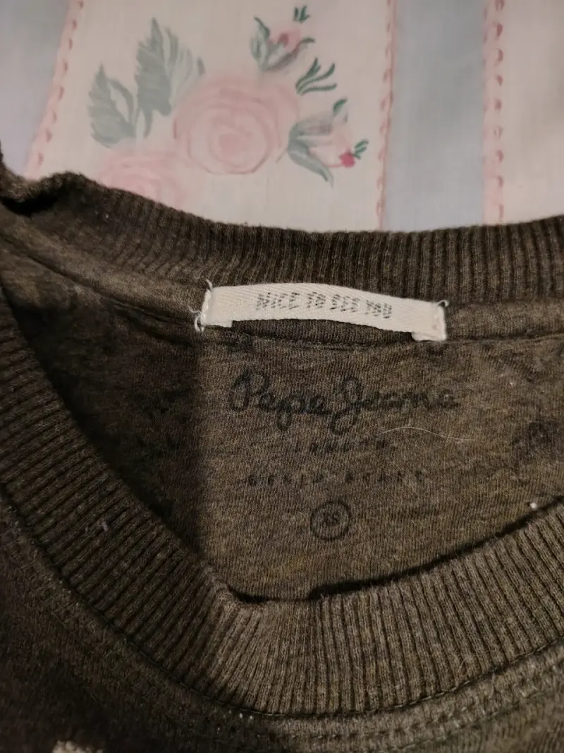 Polerón Pepe Jeans verde oliva con diseño bordado - 2