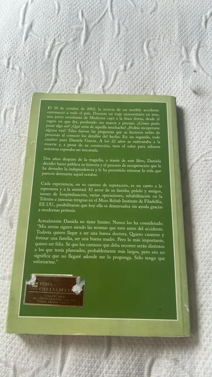 Libro Elegí Vivir de Daniela García P. - 2