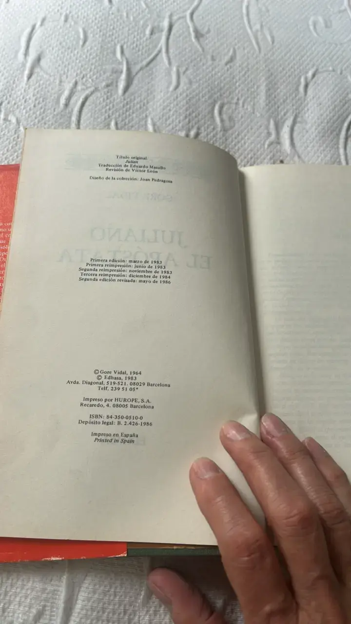 Libro Juliano El Apóstata de Gore Vidal - 5