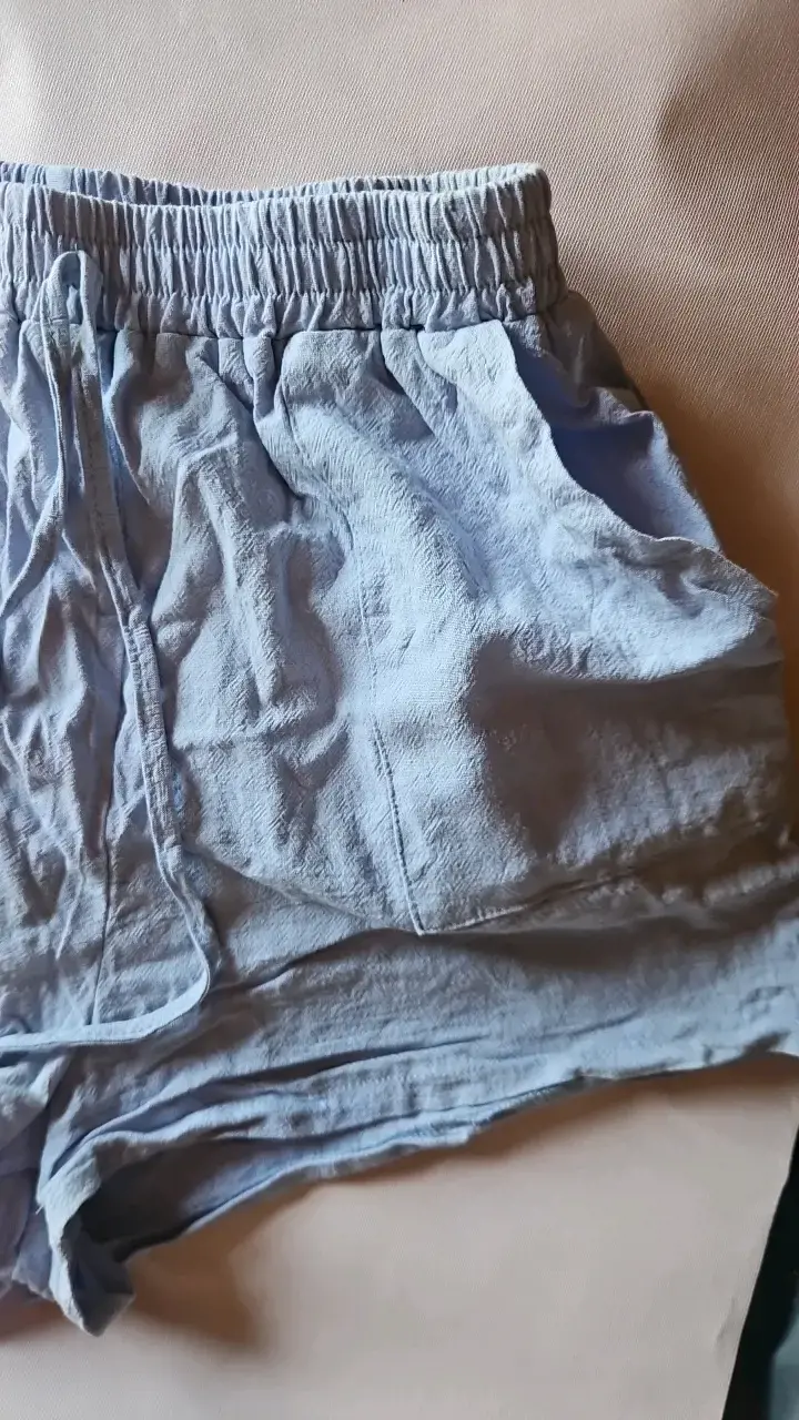 Shorts de algodón azul claro Shein talla XS - 3