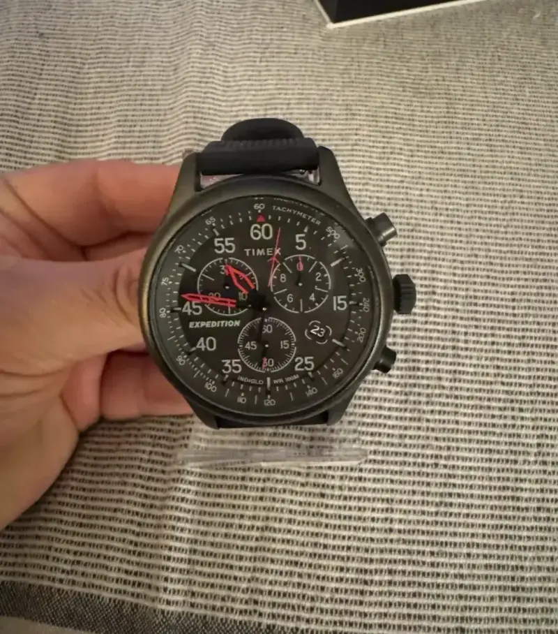 Reloj Timex Expedition Cronógrafo Negro - 1