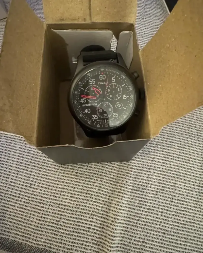 Reloj Timex Expedition Cronógrafo Negro - 4
