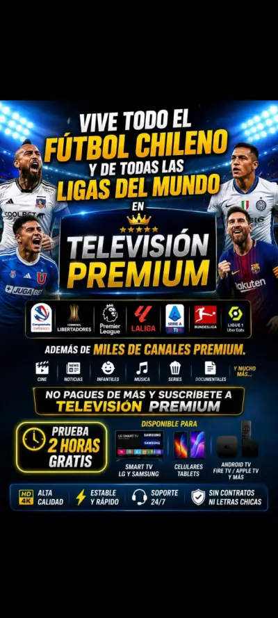 Servicio de Televisión Premium con Canales Nacionales y Fútbol - miniatura 2