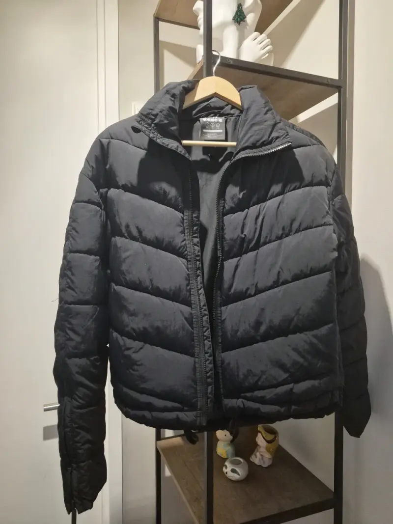 Chaqueta Acolchada Mujer Diadora Negra