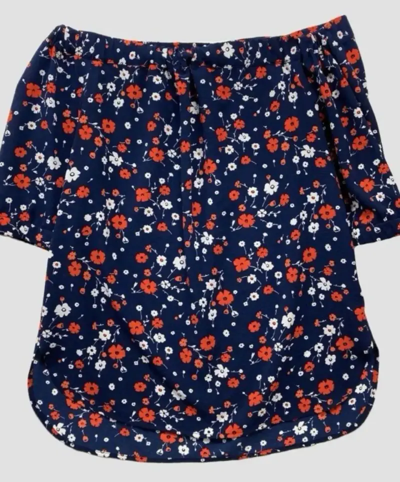 Blusa floral azul Michael Kors para mujer - 1