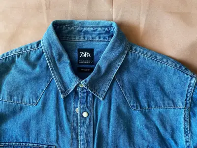Camisa de mezclilla Zara - miniatura 2