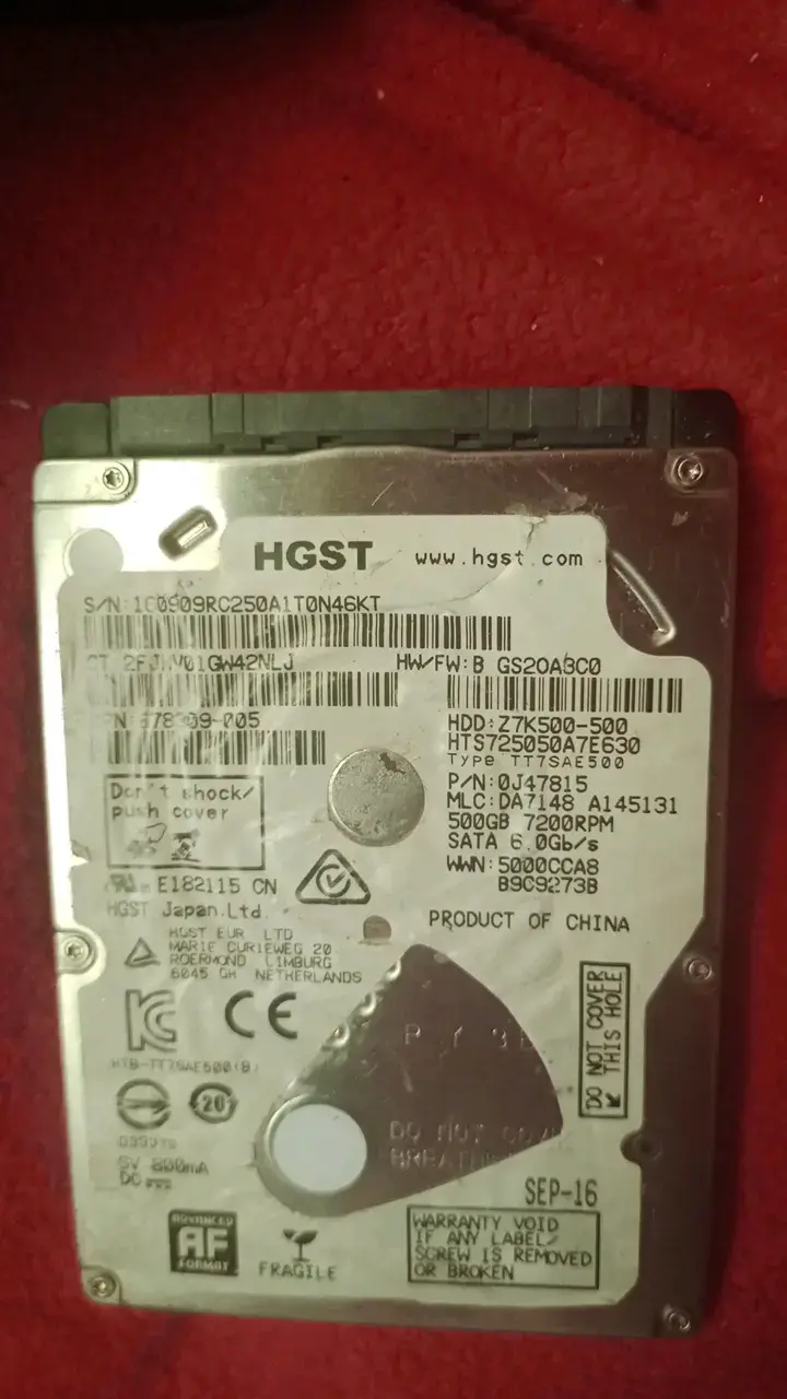 Disco Duro 500GB para reparar - 1