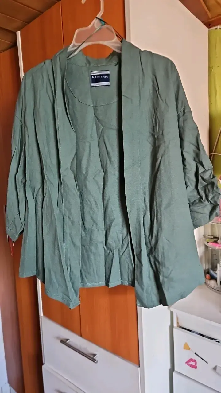 Tapado verde Marittimo con mangas ajustables - 1