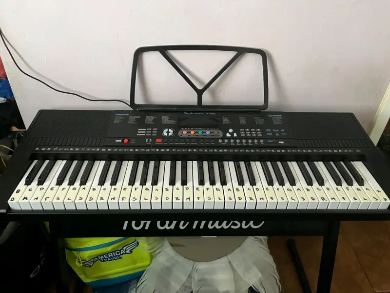 Teclado Musical 61 Teclas Ibrah Music con Funda - 1