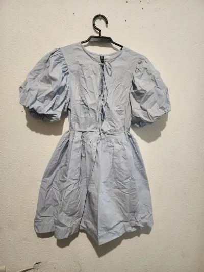 Chaqueta de mezclilla con mangas de lana mujer - miniatura 3