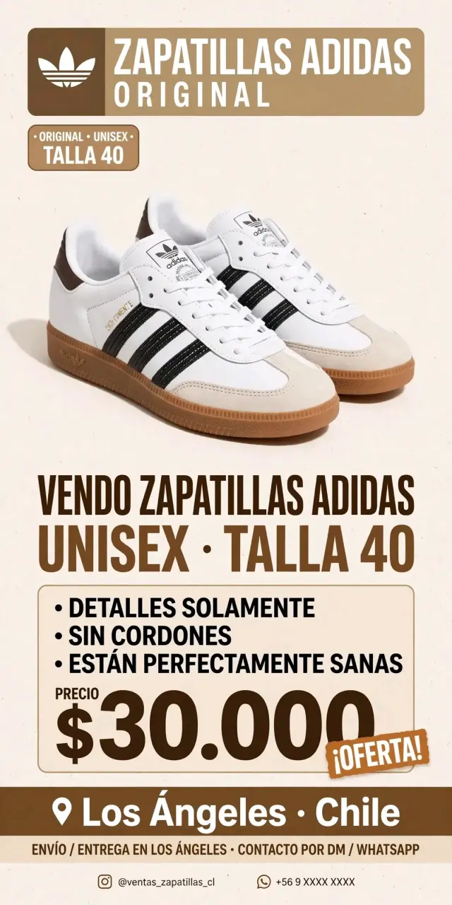 Zapatillas Adidas unisex talla 40 originales