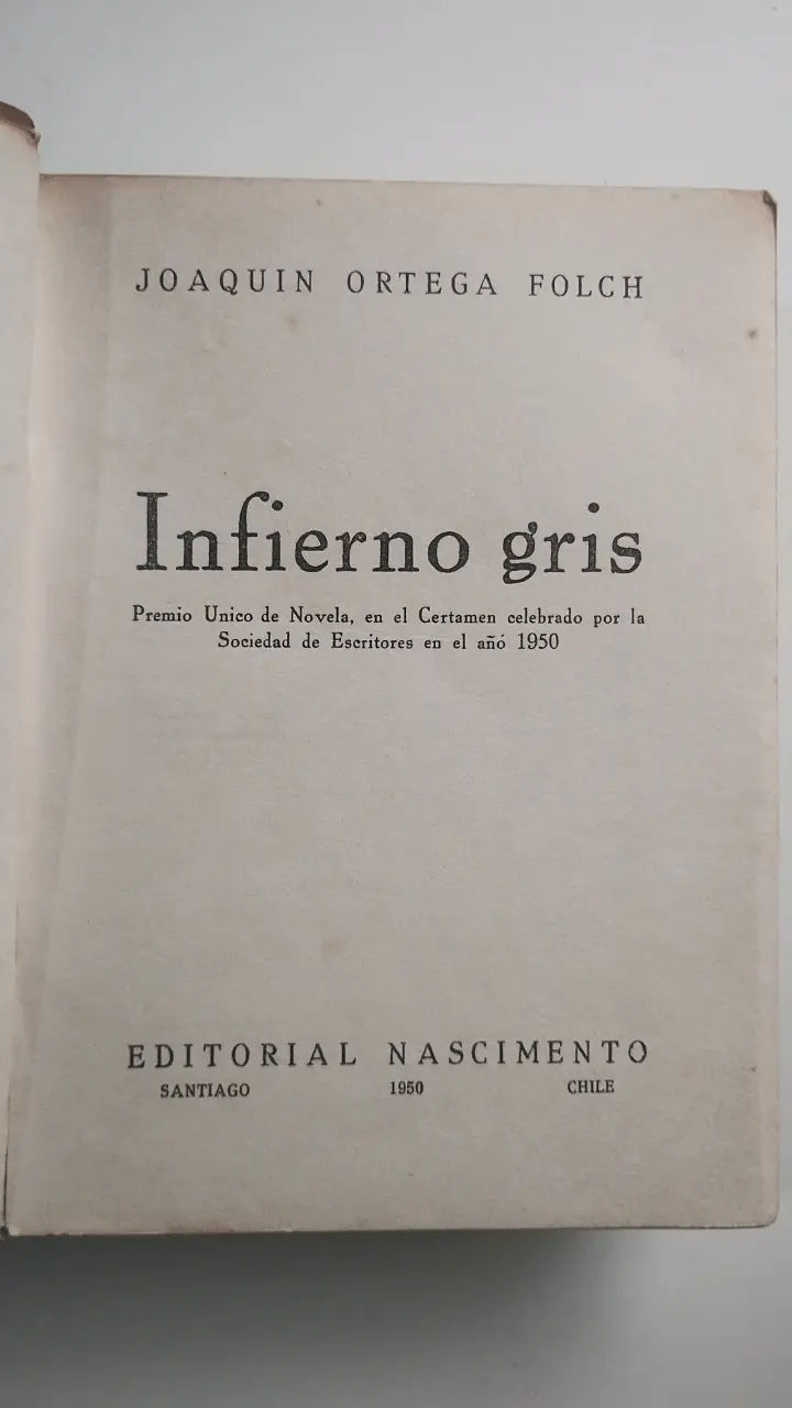 Libro 'Infierno Gris' de Joaquín Ortega Folch - 2