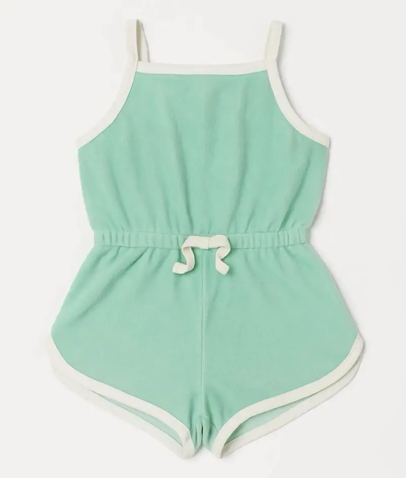 Enterito de verano verde menta para niña H&M - 1