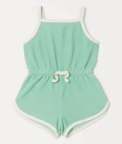 Enterito de verano verde menta para niña H&M - miniatura 1