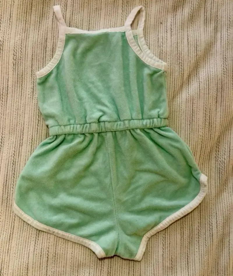 Enterito de verano verde menta para niña H&M - 2