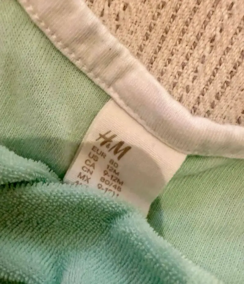 Enterito de verano verde menta para niña H&M - 3