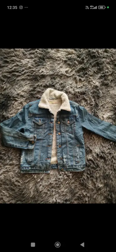Chaqueta de mezclilla con forro de sherpa Moon - miniatura 1