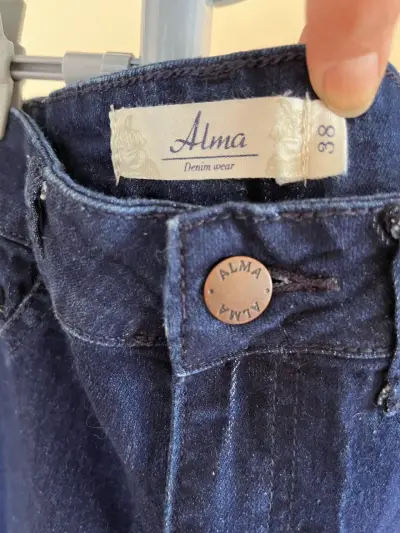 Jeans ajustados azul oscuro Alma talla 38 - miniatura 3