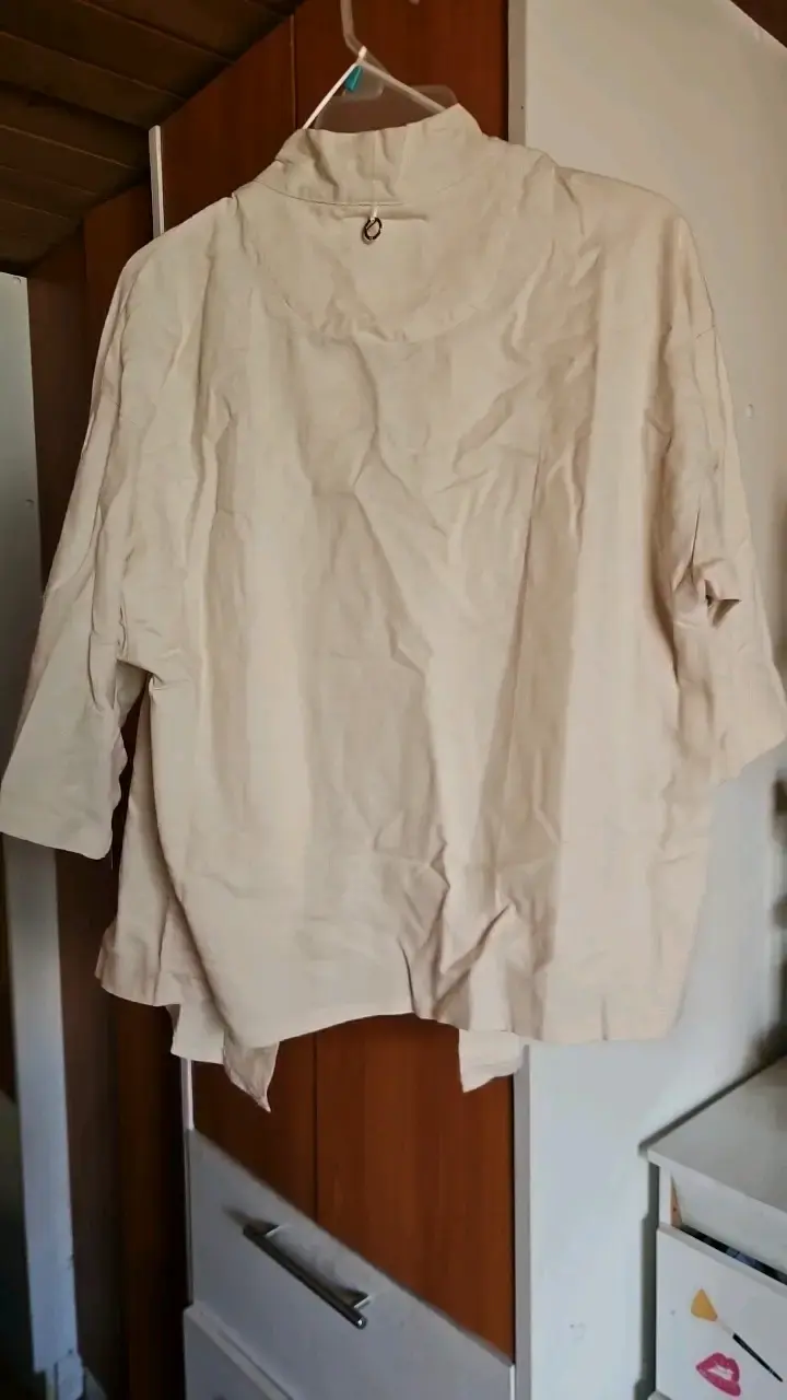 Tapado/Blusa Beige Marítimo Talla S - 4