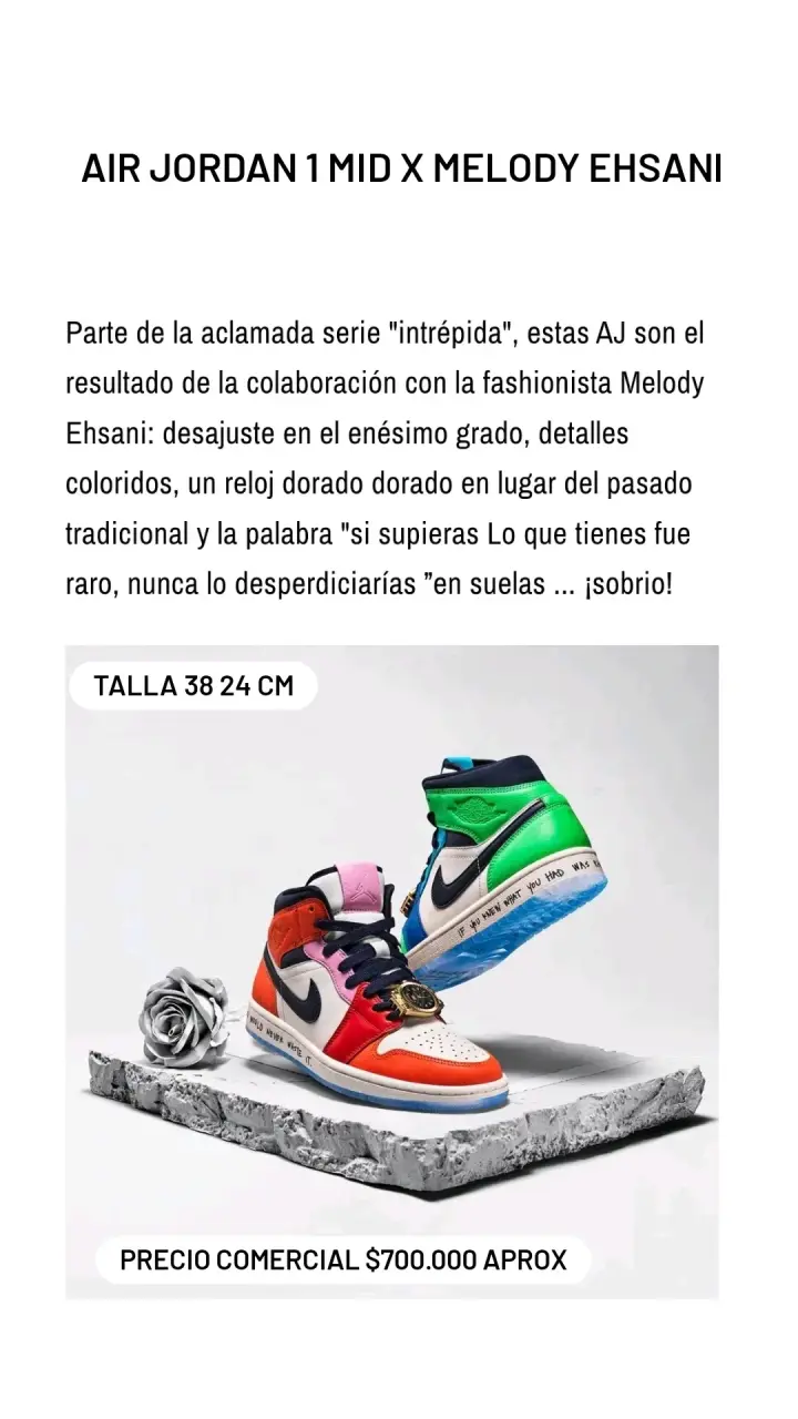 Zapatillas Air Jordan 1 Mid Melody Ehsani Multicolor