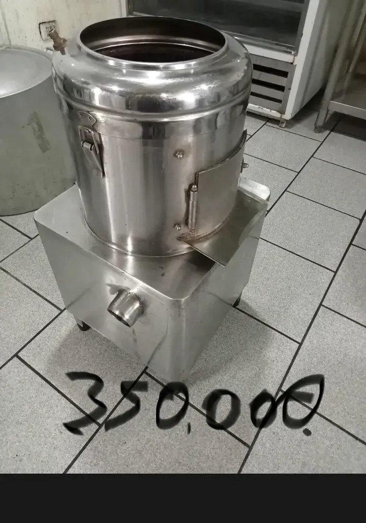 Peladora de papas industrial de acero inoxidable