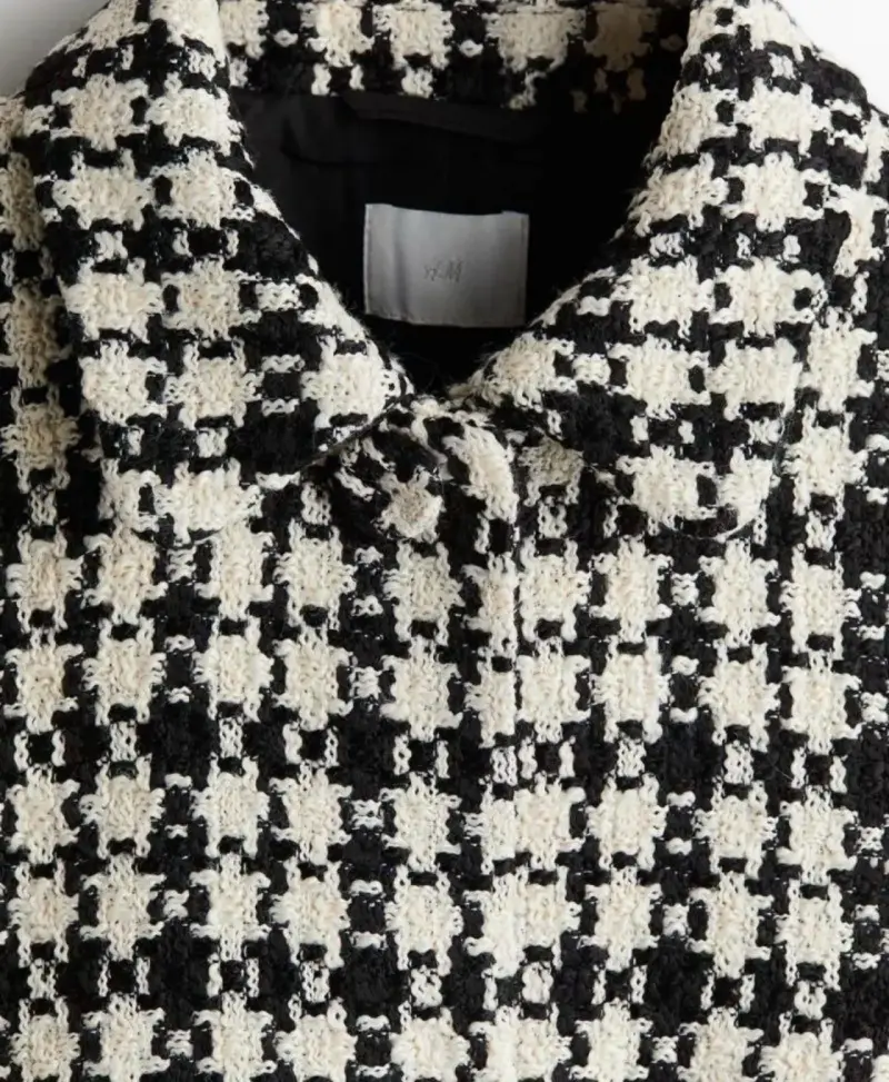 Chaqueta de lana pata de gallo H&M - 1