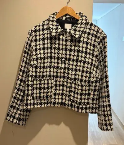 Chaqueta de lana pata de gallo H&M - miniatura 2