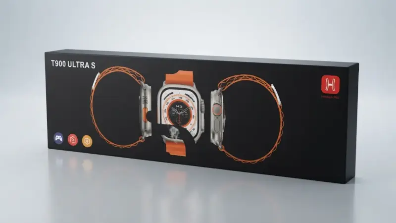 Smartwatch T900 Ultra S con Correa Naranja