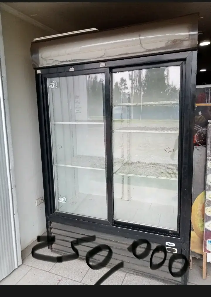 Refrigerador exhibidor de doble puerta