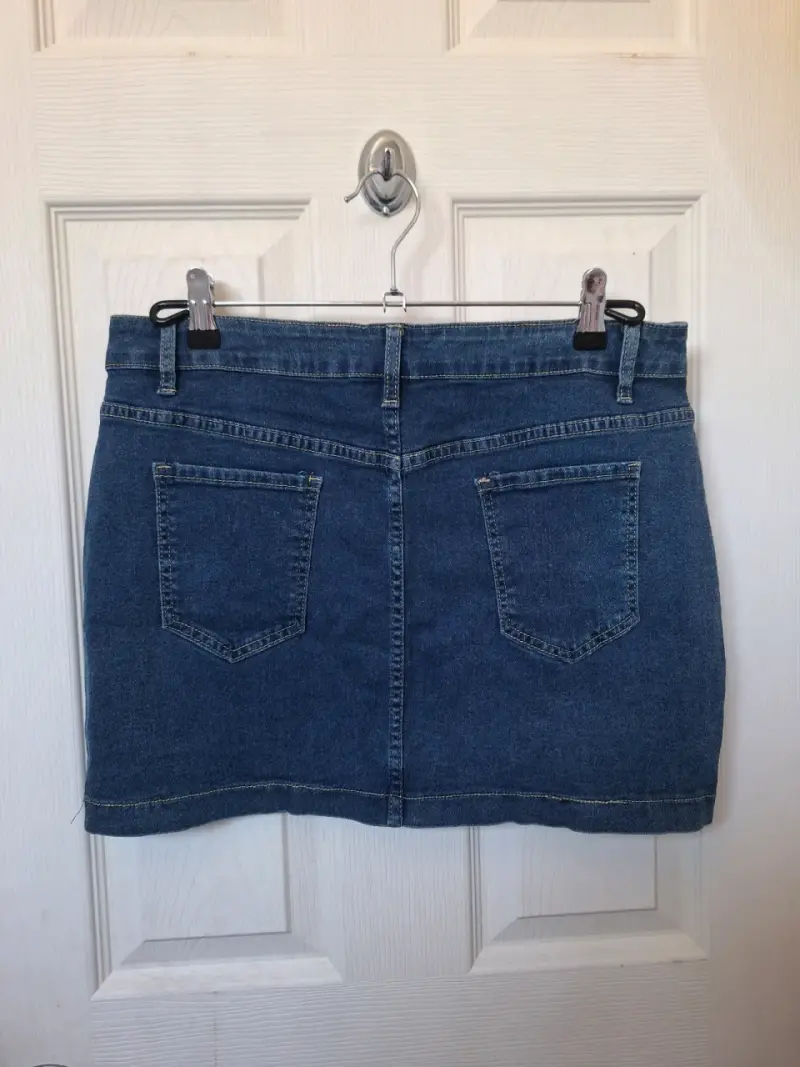 Falda de mezclilla azul talla XL nueva - 2