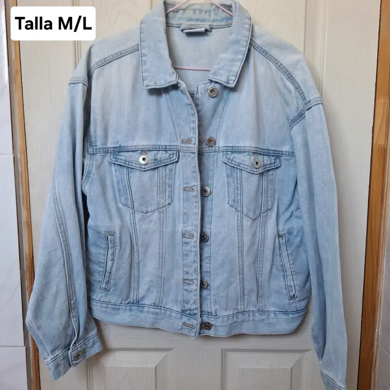 Chaqueta de mezclilla azul talla M/L