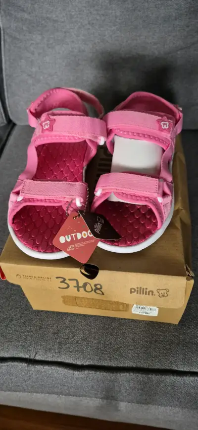 Sandalias rosadas para niña Pillin N35 - miniatura 1