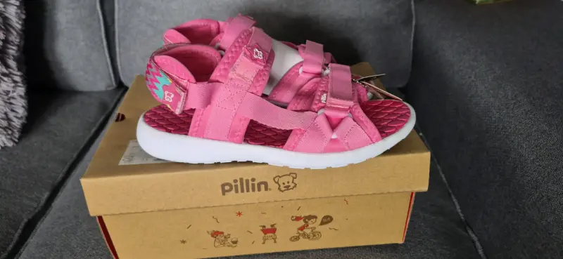 Sandalias rosadas para niña Pillin N35 - 2