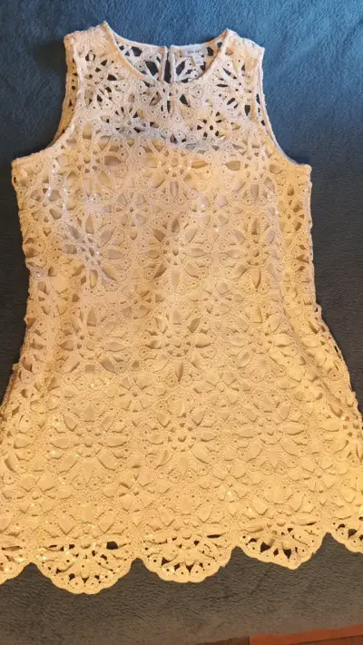Vestido de encaje blanco talla XL - miniatura 1
