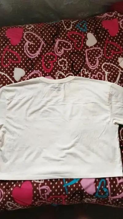 Polera Blanca Estilo Crop Top Fabulous Paris - miniatura 2