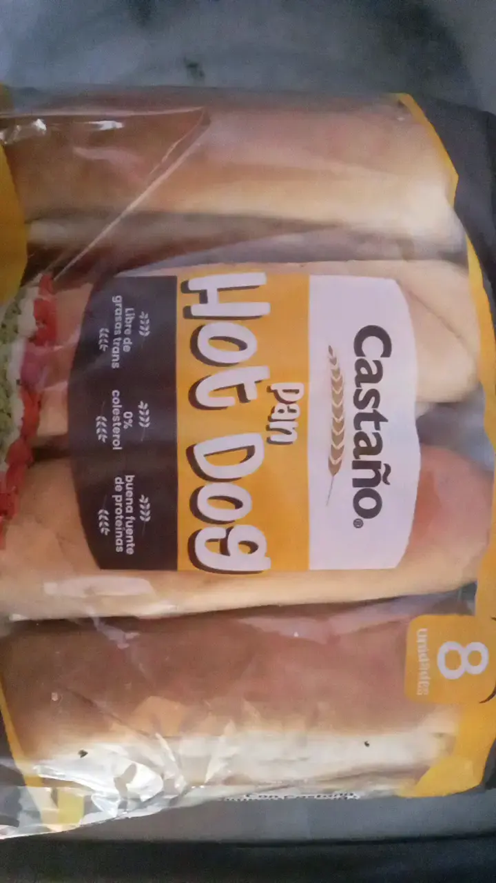 Pan Hot Dog Castaño 8 Unidades