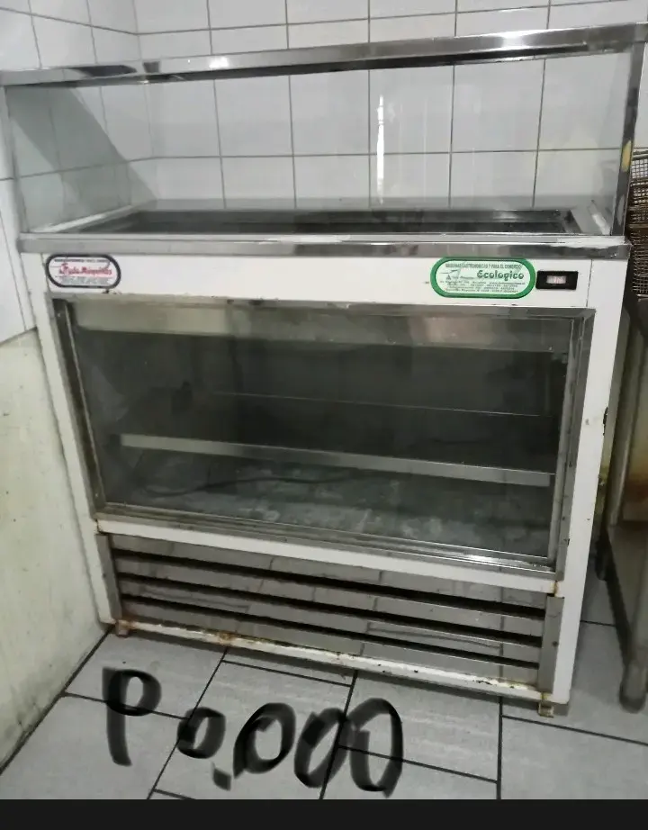 Vitrina refrigerada para alimentos con vidrio