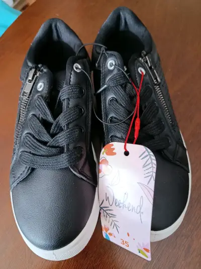Zapatillas negras Weekend talla 35 - miniatura 1