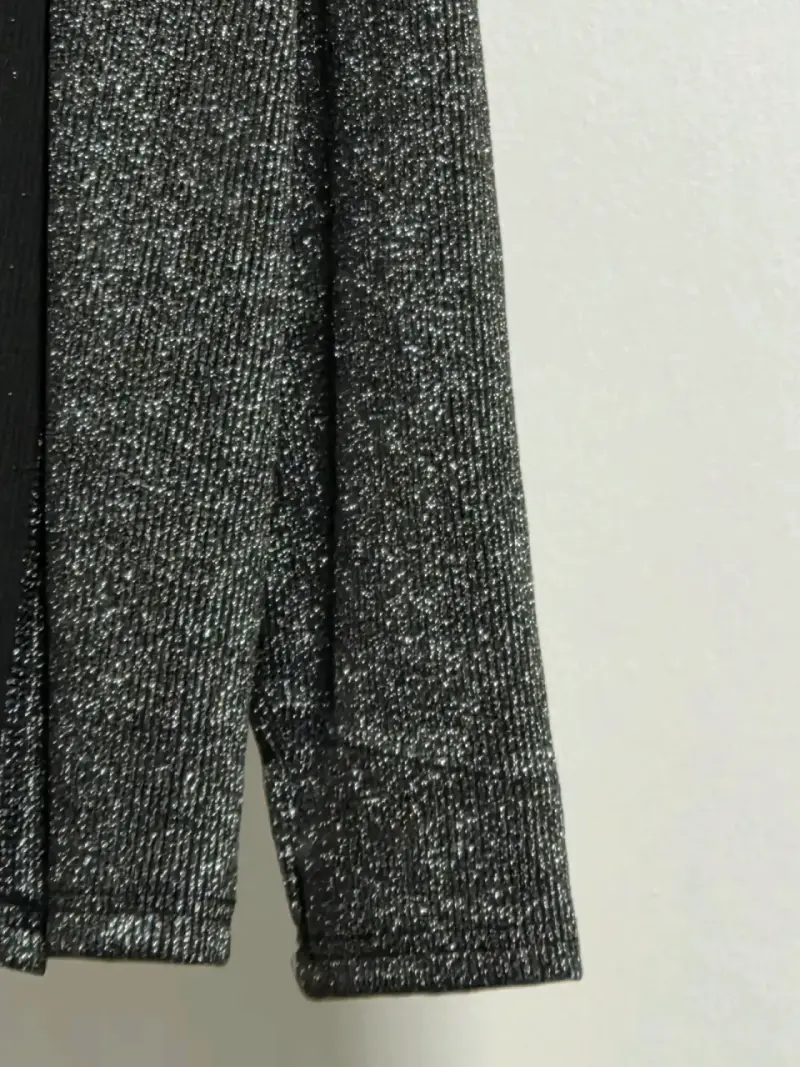 Cárdigan abierto con brillo para mujer - 2